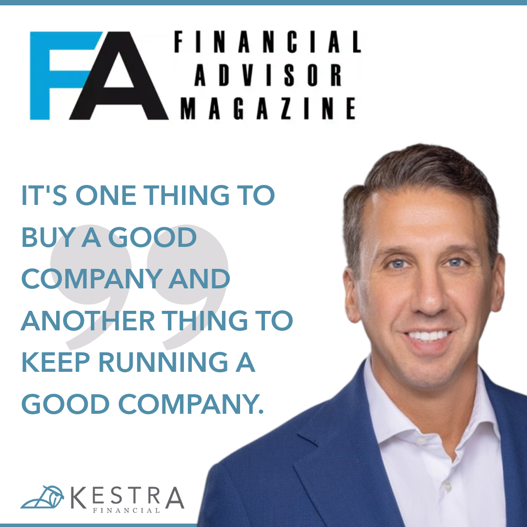 A graphic with John Amore's headshot and a quote from his feature in Financial Advisor Magazine.